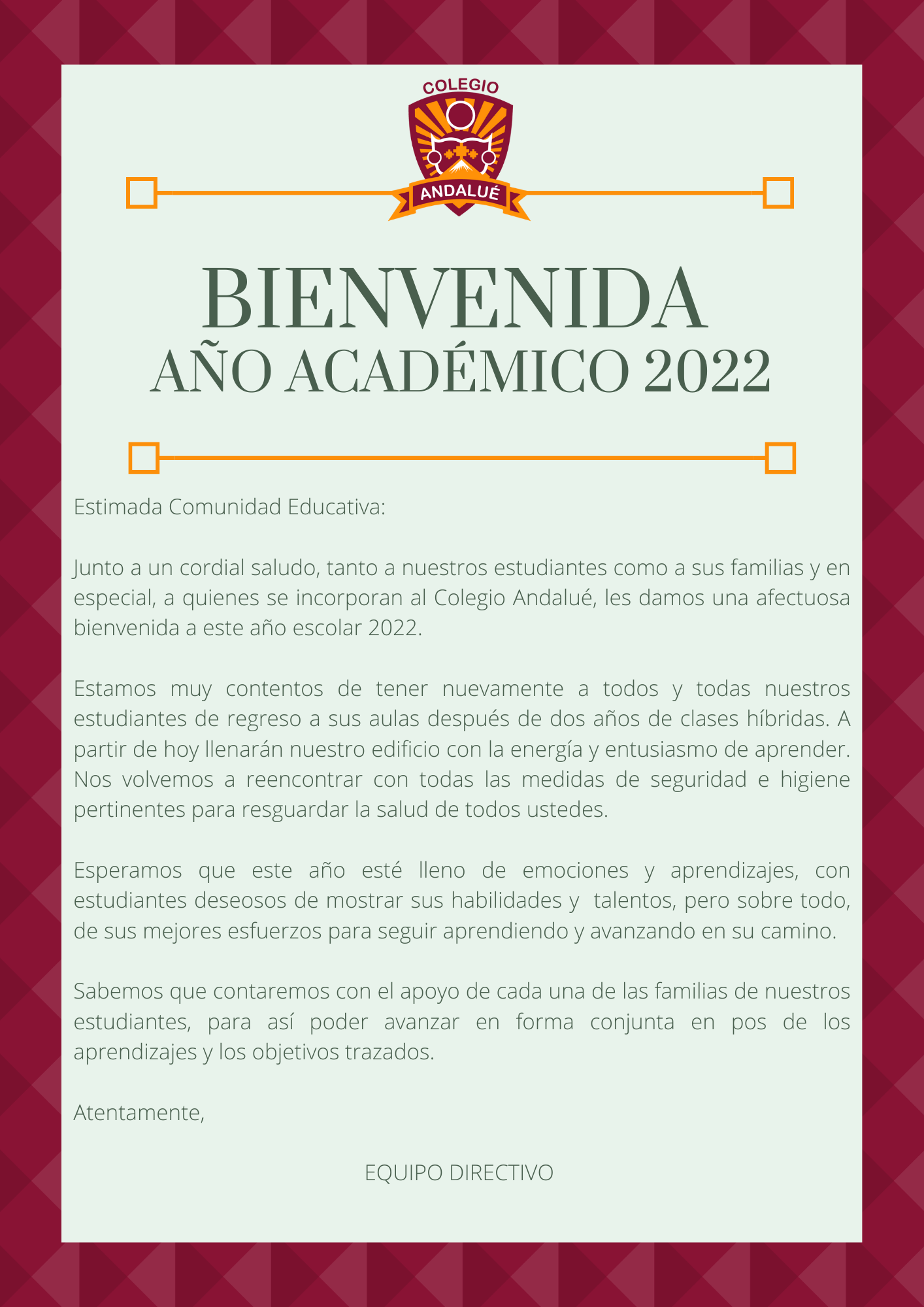 BIENVENIDA