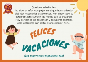 &iexcl;FELICES VACACIONES!